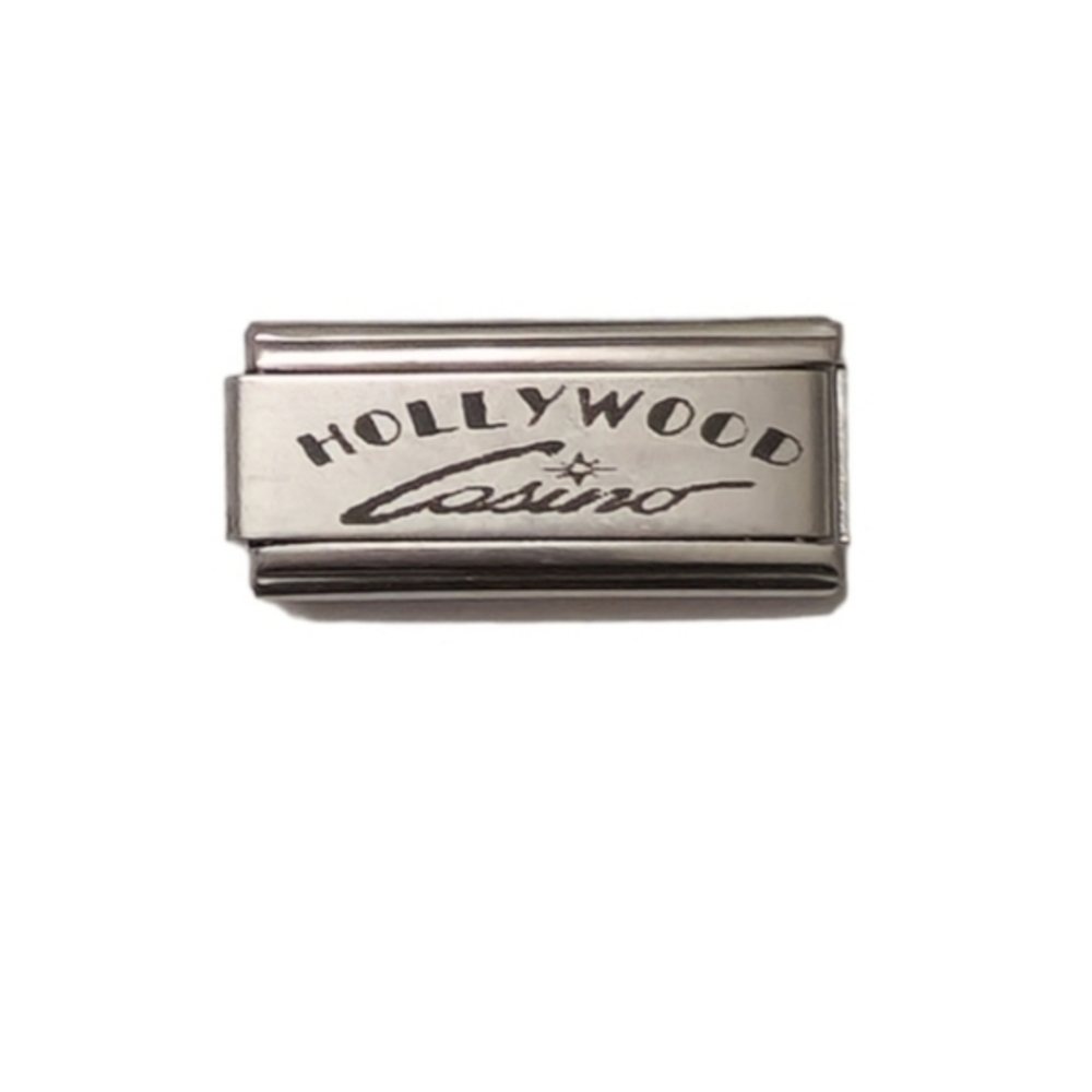 Italian‎ Charmlink for Italian Charm Bracelet Hollywood Casino 9mm